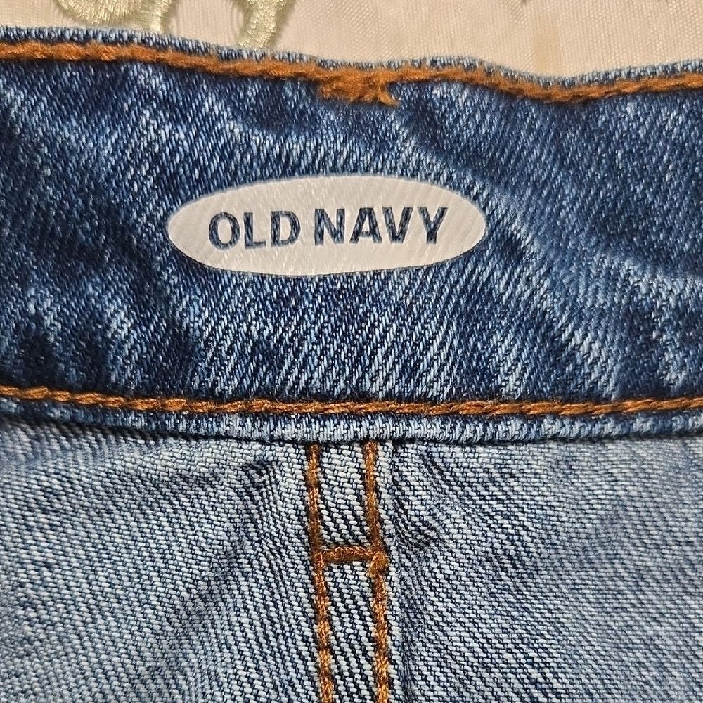 Old Navy Above The Knee Denim Jean Skirt Women's Sz 14, Farmhouse, Chore, Boho - Picture 5 of 8